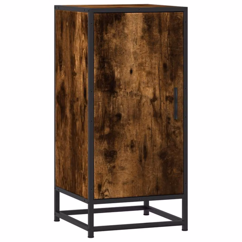 Berkfield Home Smoked Oak Sideboard in Brown, W/D/H: 35.5 x 35.5 x 76 cm – 3