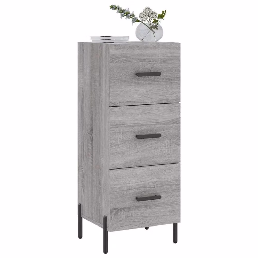 Berkfield Home Grey Sonoma Sideboard in Engineered Wood, W/D/H: 34.5 x 34.0 x 90.0 cm – 2