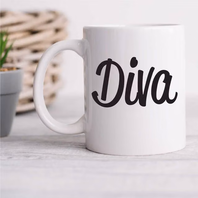 60 Second Makeover Diva Ceramic Mug in White