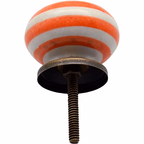 Nicola Spring Orange Ceramic Cabinet and Drawer Knobs, Pack of 12 – 2