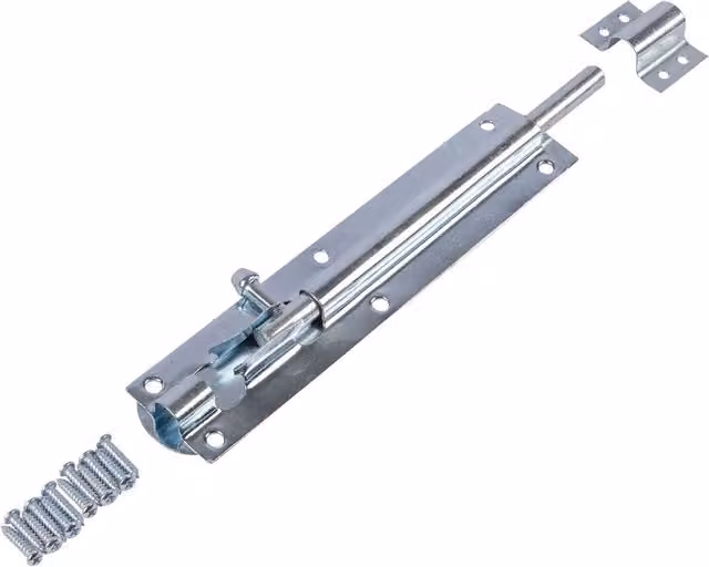 Blackspur Silver Steel Tower Bolt 20.3 cm