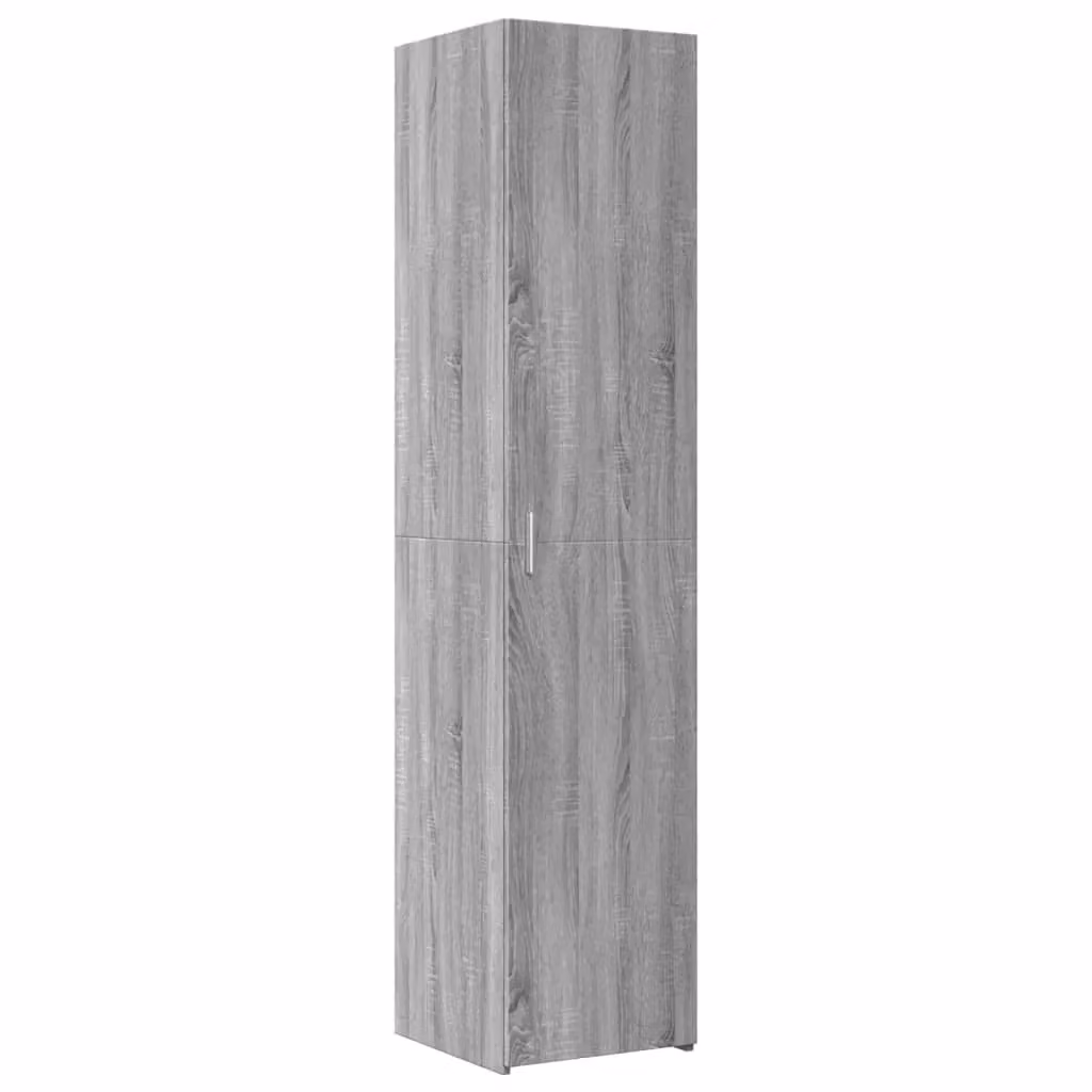Berkfield Home Grey Sonoma Highboard in MDF, W/D/H: 40 x 42.5 x 185 cm