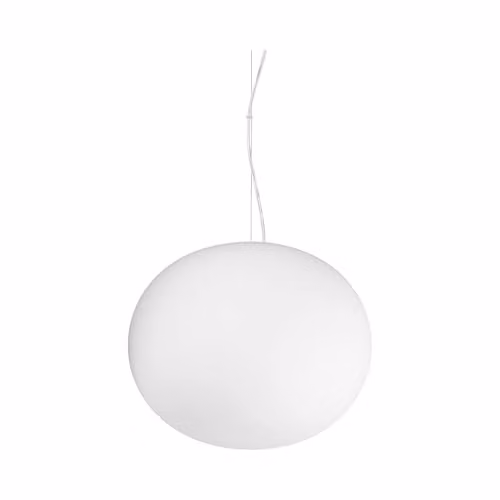 Netlighting White Cotton Globe Pendant Ceiling Light, Diameter: 30 cm