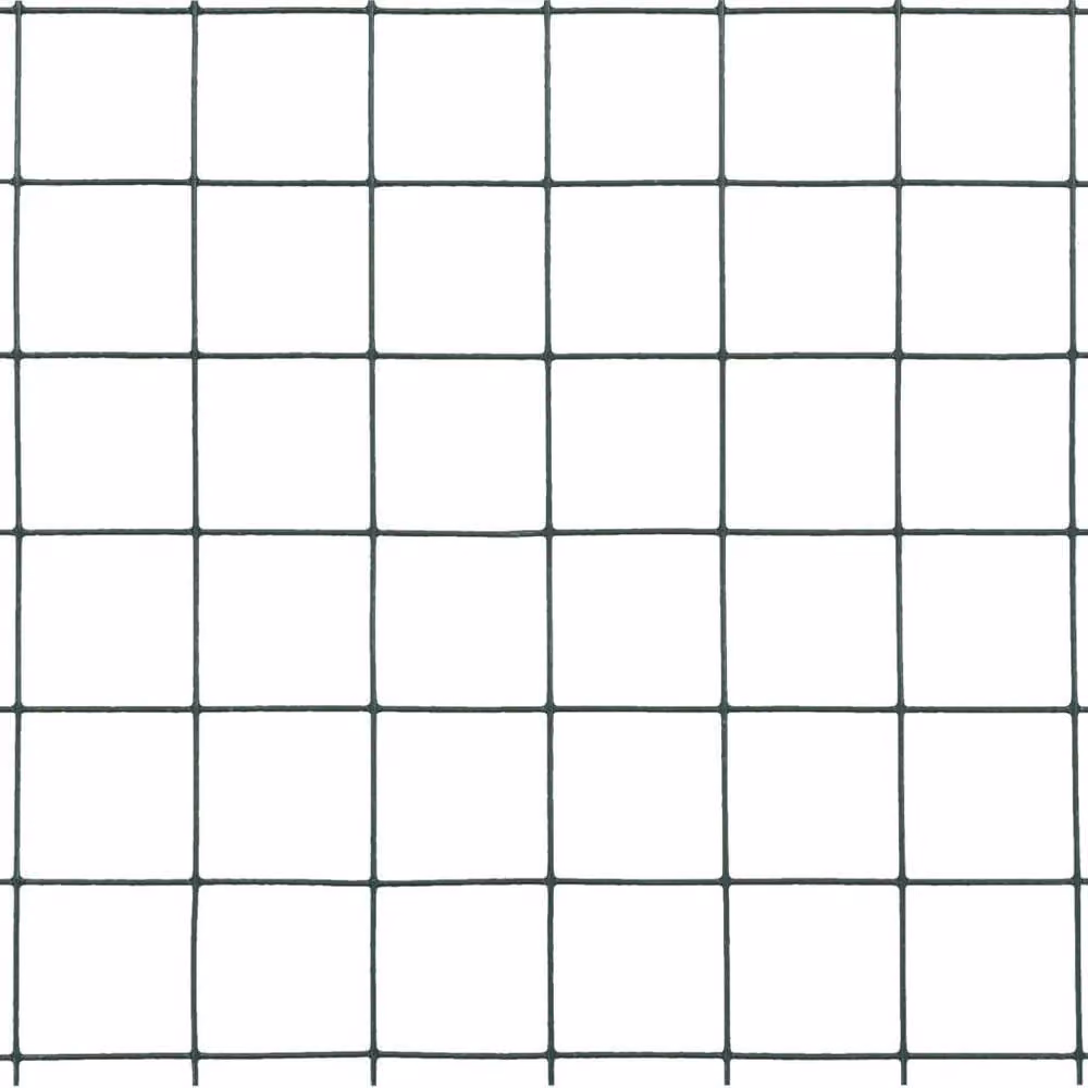 Berkfield Home Green PVC Coated Steel Chicken Wire Fence, 25 x 0.5 m – 4