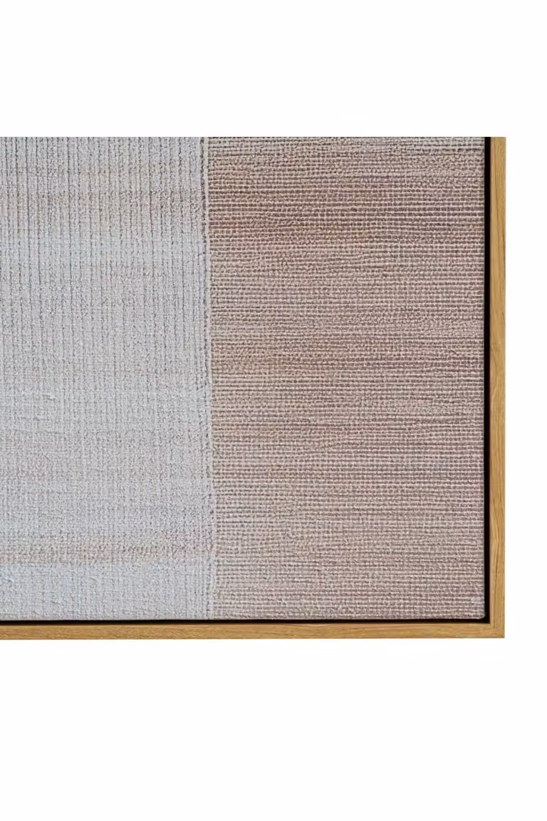 KDMD Ivora Abstract Hand Painted Canvas in Frame, Brown
