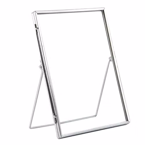 Nicola Spring Pack of 5 Modern Rectangular Metal Photo Frames in Silver and Gold, Fits 15 x 20 cm