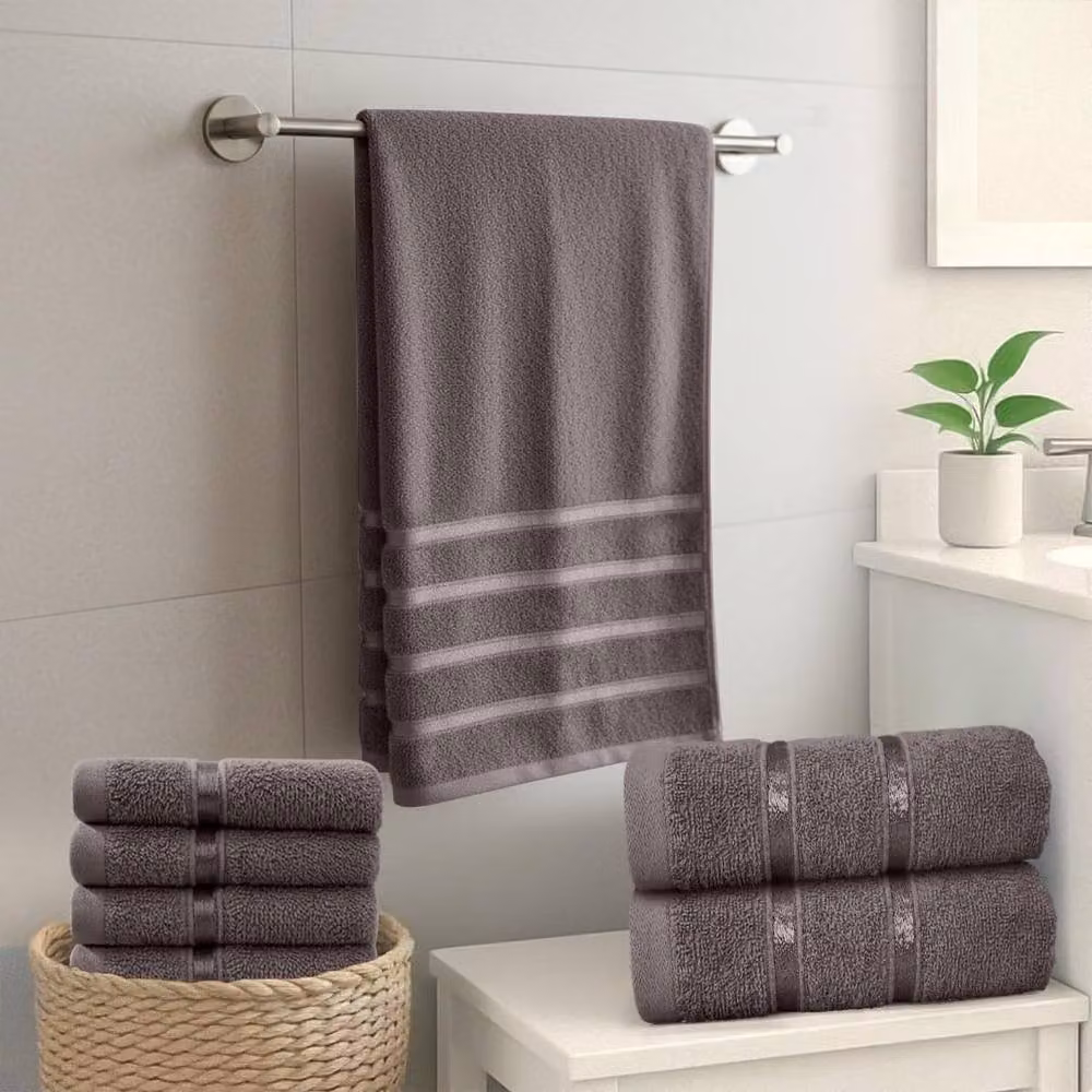Smart Living 8 Piece Luxury Cotton Towel Set in Grey – 2