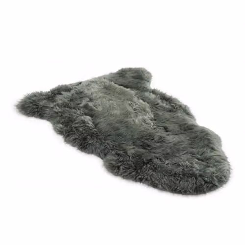 Infinity Leather Green Genuine Sheepskin Wool Rug, W/D: 90 x 60 cm – 7