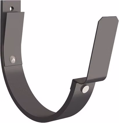 Lindab Flex-Fit Half Round Fascia Bracket for 70mm Steel Gutters, Grey, 125mm