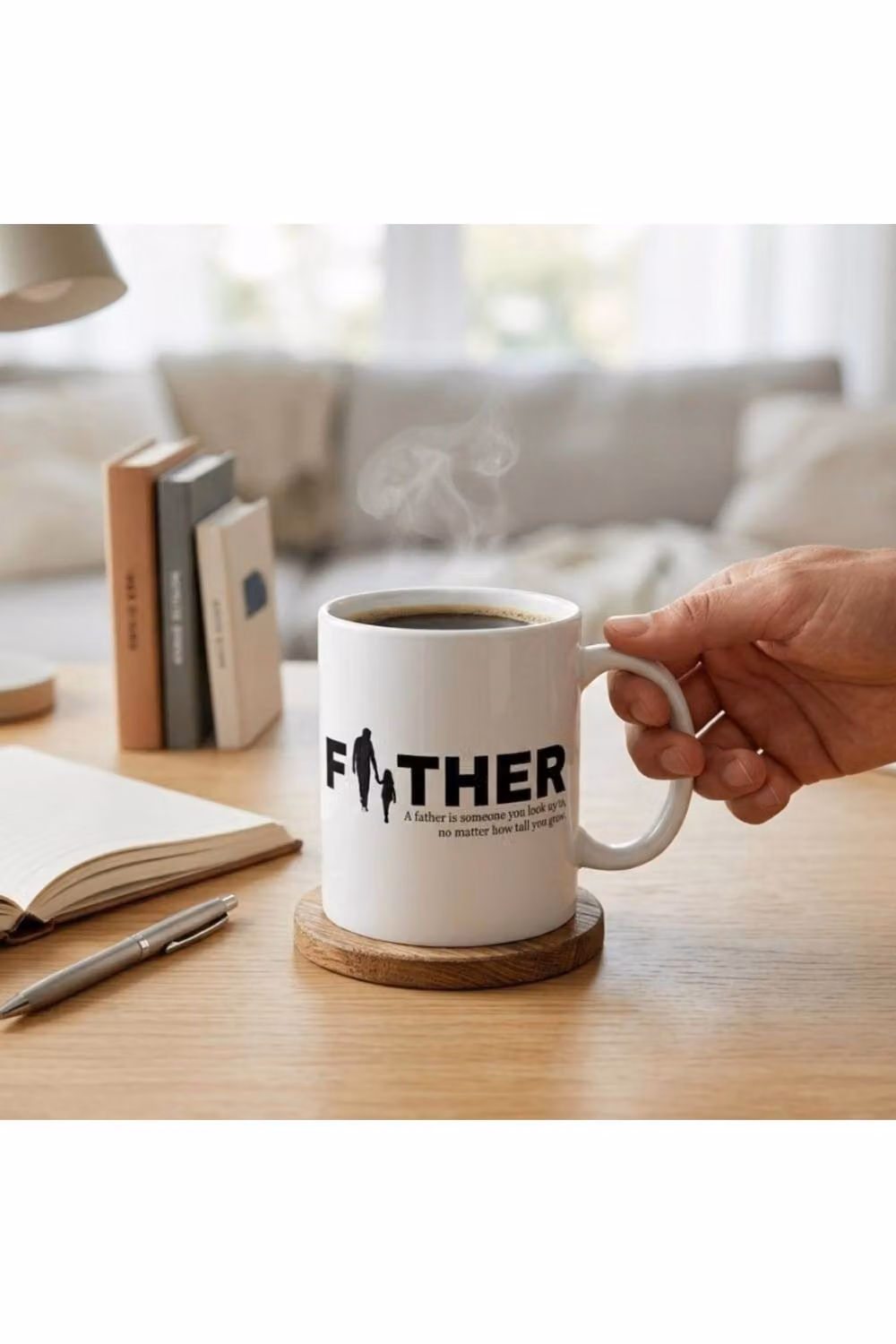 Dyzi Father Mug White Ceramic Cup – 2