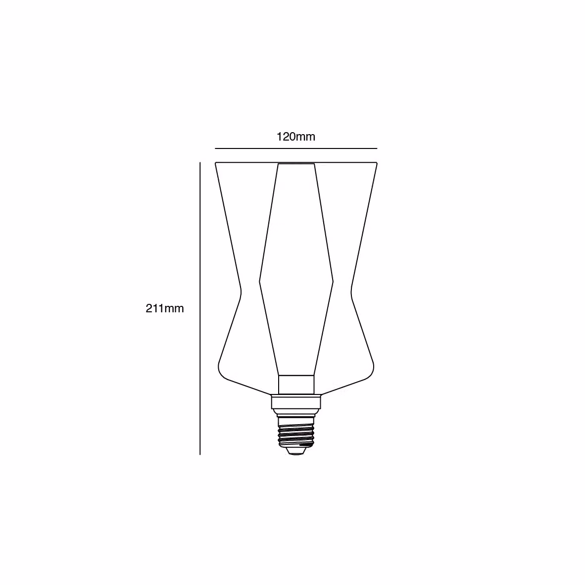 Nordlux Deco LED Bulb, E27, Smoked Black Transparent Glass, 2700K Warm White, Dimmable – 3