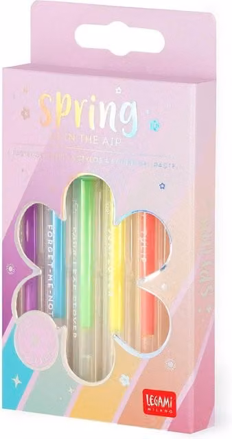 Legami Spring is in the Air Scented Pastel Gel Pens, Pack of 6, Multicolour