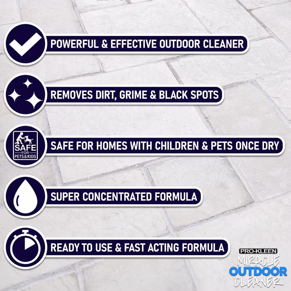 Pro-Kleen Outdoor Miracle Cleaner Black Spot Remover Spray in White, 3 Pack – 2