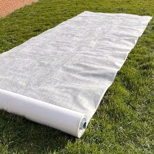 Spudulica White Non-Woven Weed Membrane Geotextile Garden Barrier Protection Fabric W: 110 cm, L: 660 cm – 2