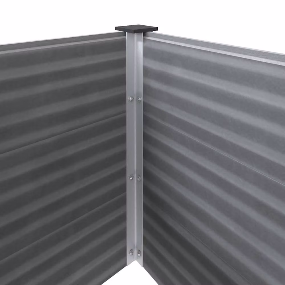 Berkfield Home Garden Grey WPC Raised Bed W/D/H: 150 x 100 x 91 cm – 4