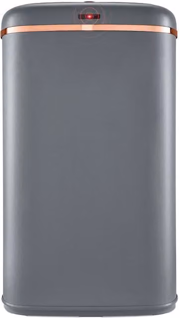 Tower Cavaletto Square Sensor Bin, 58L, Grey and Rose Gold Stainless Steel – 1