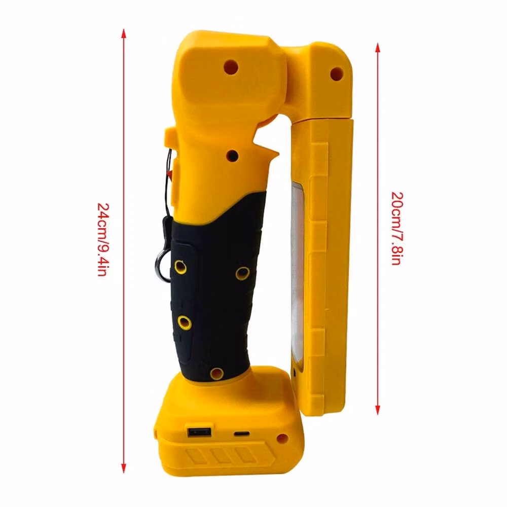 Nordara 2500LM Adjustable LED Work Light with USB-C Port, Yellow – 2