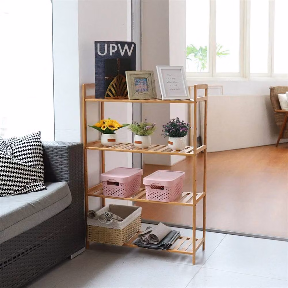PAWNORA 4-Tier Bamboo Shoe Rack in Brown – 3