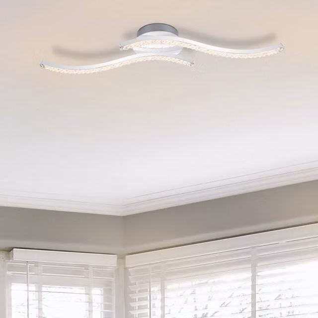 COSYLYTE Kenworth 2 Light Integrated LED Ceiling Light in Chrome