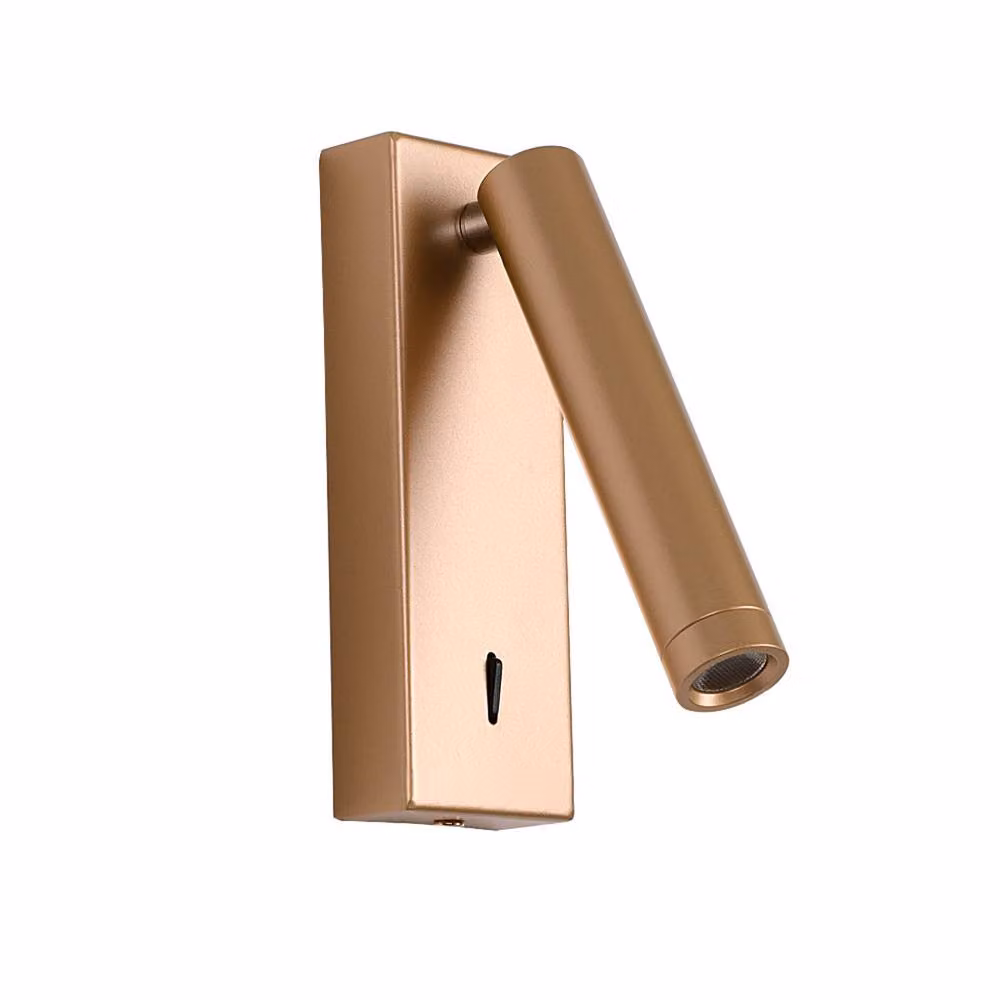 Netlighting Cali Gold Reading Wall Light with Warm White LED Bulb – 2