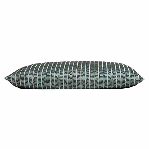 KAI Wrap Caracal Striped Jacquard Rectangular Cushion in Green and Multicolour, W: 60 cm, D: 40 cm, H: 40 cm – 2