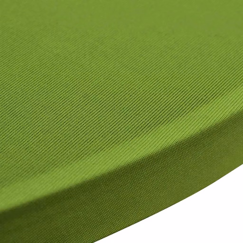 Berkfield Home Stretch Elastic Round Tablecloth Set of 2, Green, Diameter: 70 cm – 3