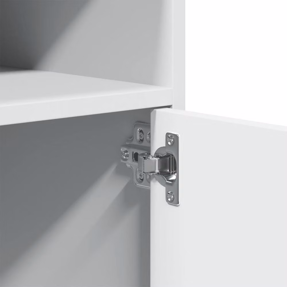 Berkfield Home Rolling Cabinet in White, W/D/H: 60 x 48 x 81 cm – 3