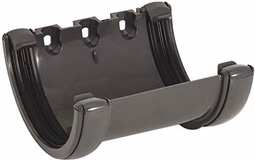 FloPlast RU1A Anthracite Half-Round Union Bracket 112mm
