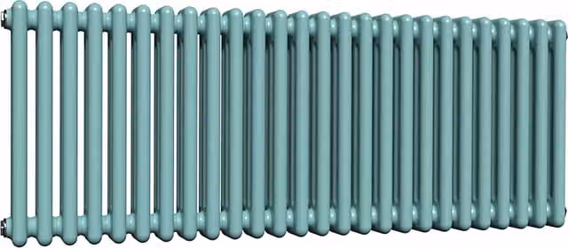Lux Heat Horizontal 3 Column Steel Radiator in Caribbean Sea, W: 119 cm, H: 50 cm