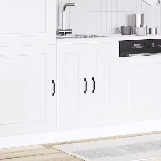 Berkfield Home Kalmar Sink Base Cabinet, White, W/D/H: 60 x 46 x 81.5 cm – 1