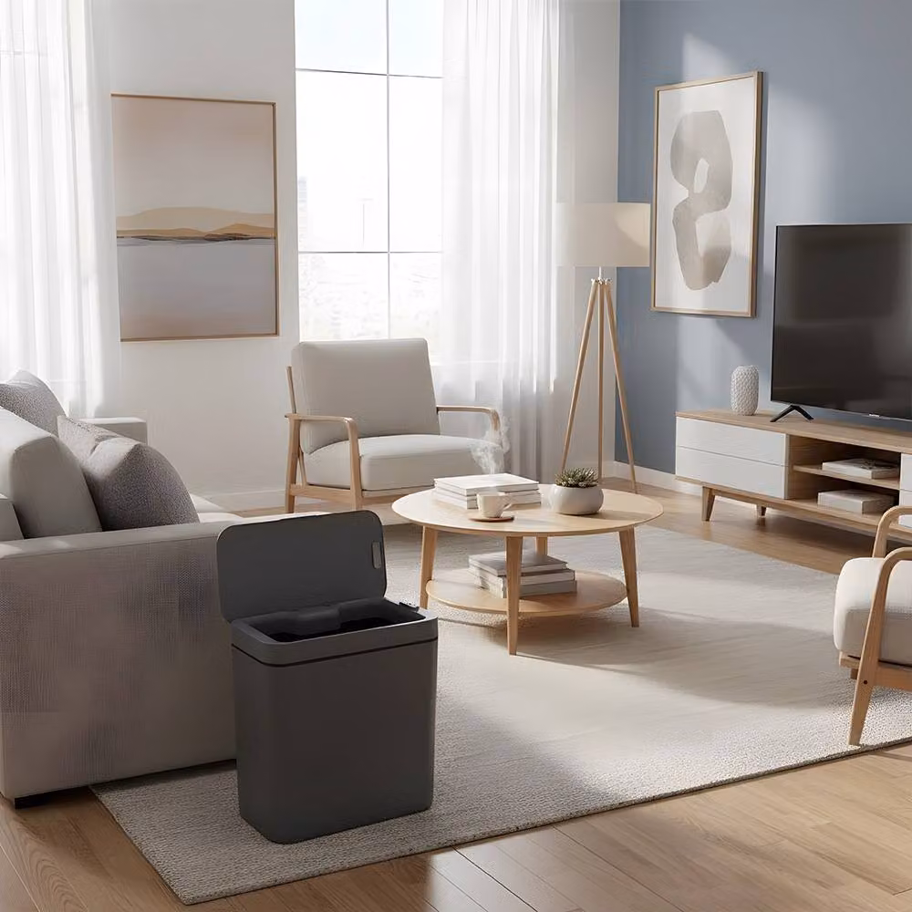 Living and Home 15L Automatic Motion Sensor Rubbish Bin with Soft Close in Grey – 5
