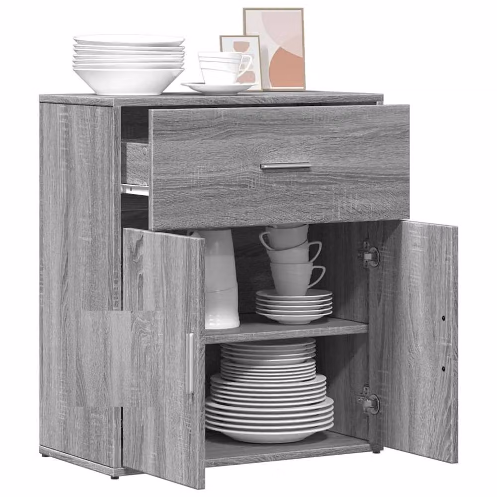 Berkfield Home Grey Sonoma Sideboard in Engineered Wood W/D/H: 60 x 31 x 70 cm – 2