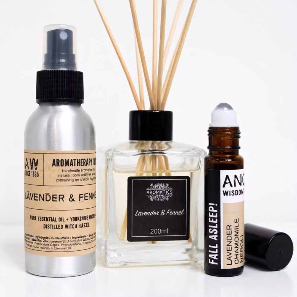 KDMD Good Sleep Kit White Floral Reed Diffuser with Natural Essential Oils – 2