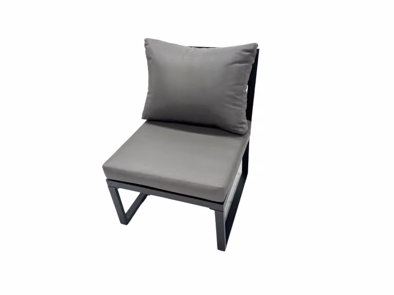 Fimous 12 Seater Aluminium Garden Furniture Set with Gas Fire Pit Dining Table and 3 Chairs in Dark Grey