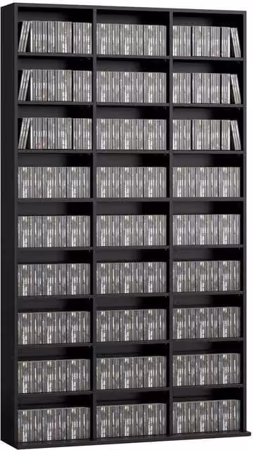 FORGEVIO 835 CD/500 DVD Media Storage Unit in Black – 1