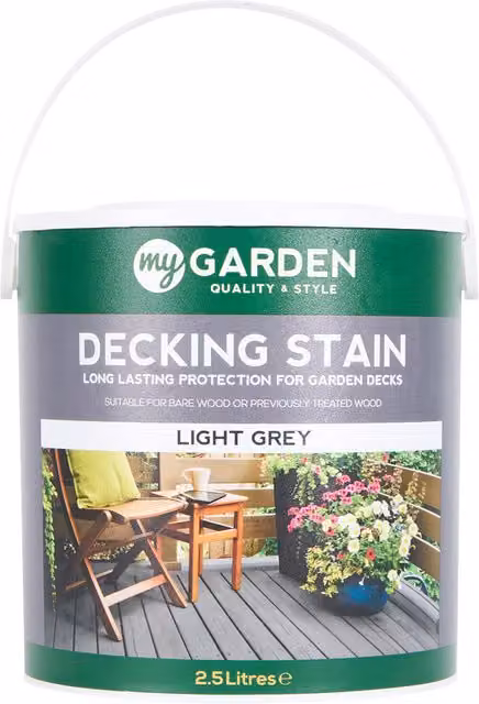 My Garden Decking Stain, Light Grey, 2.5 l