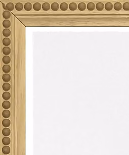 Frames & Mirrors 4U Crown Bobbin Wooden Single Picture Frame, Rectangular, Brown/Beige, 9x7 Inch