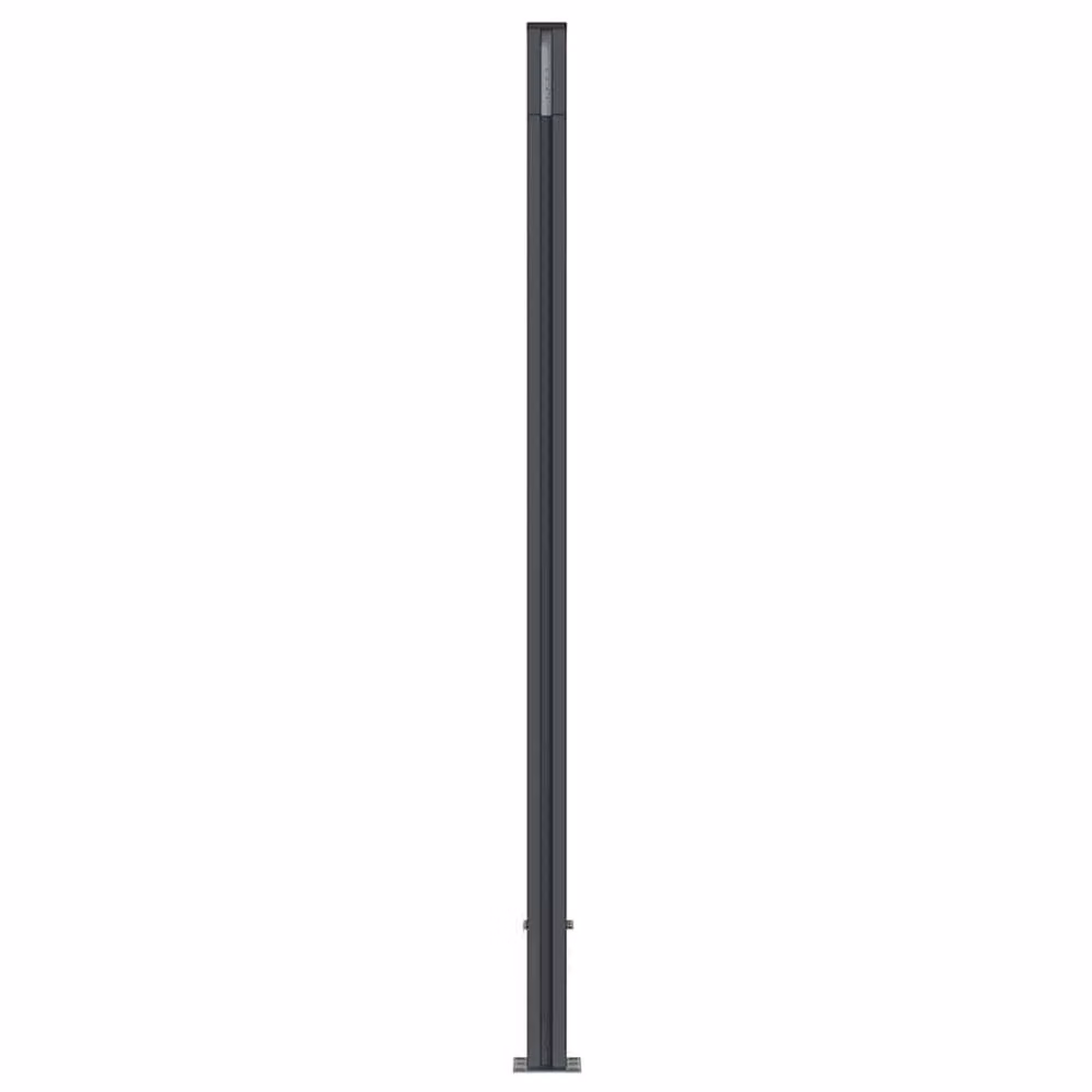 Berkfield Home WPC and Aluminium Fence Panel, Grey, H: 186 cm, W: 180 cm – 2