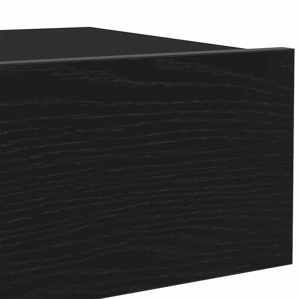Berkfield Home Modern Black Oak TV Cabinet with LED Lights W: 60 cm, D: 35 cm, H: 15.5 cm – 5