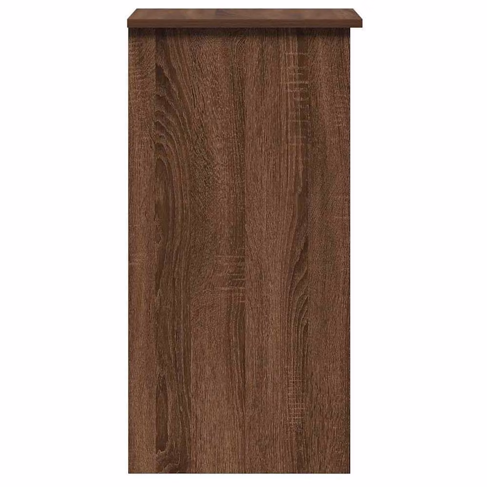 Berkfield Home Brown Oak Decorative Writing Desk with Shelves, W/D/H: 84 x 40 x 78 cm – 4