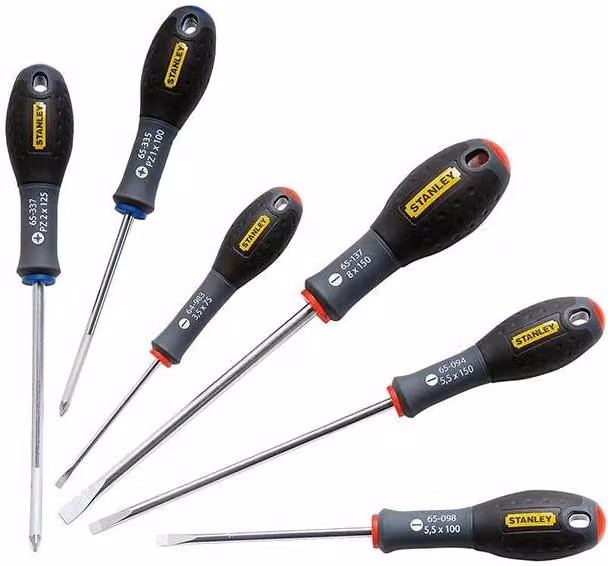 Stanley Fatmax 6 Piece Manual Screwdriver Set in Black and Multicolour – 3