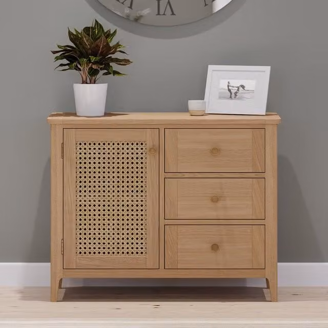 Rest Relax Rustic Oak Sideboard in Brown