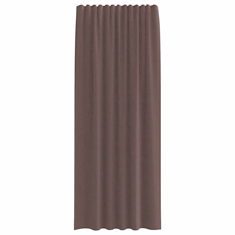 Berkfield Home Brown Voile Tab Top Curtains, 2 Pack, W: 140 cm, H: 245 cm – 3