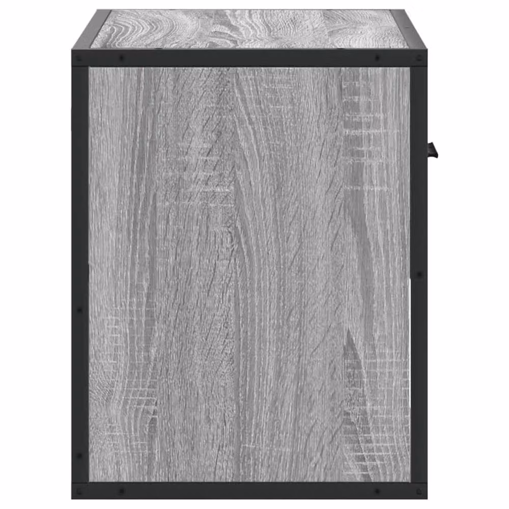 Berkfield Home Grey Sonoma TV Cabinet in Engineered Wood and Metal, W/D/H: 60 x 31 x 39.5 cm – 5