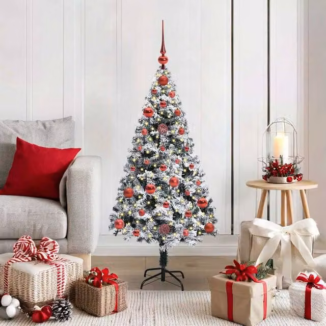 Berkfield Home Artificial Christmas Tree with 150 LEDs in Green, Height: 120 cm – 1