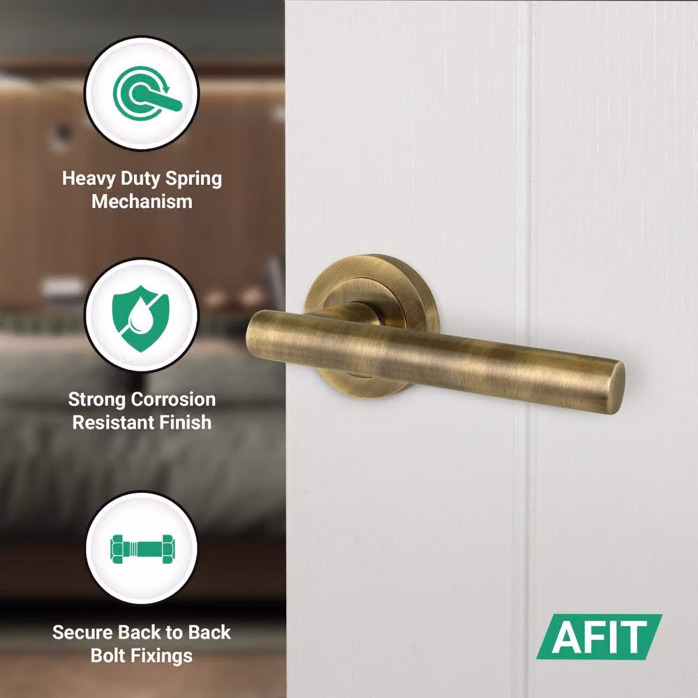 AFIT Brass Rosette Set in Gold, 100mm – 3