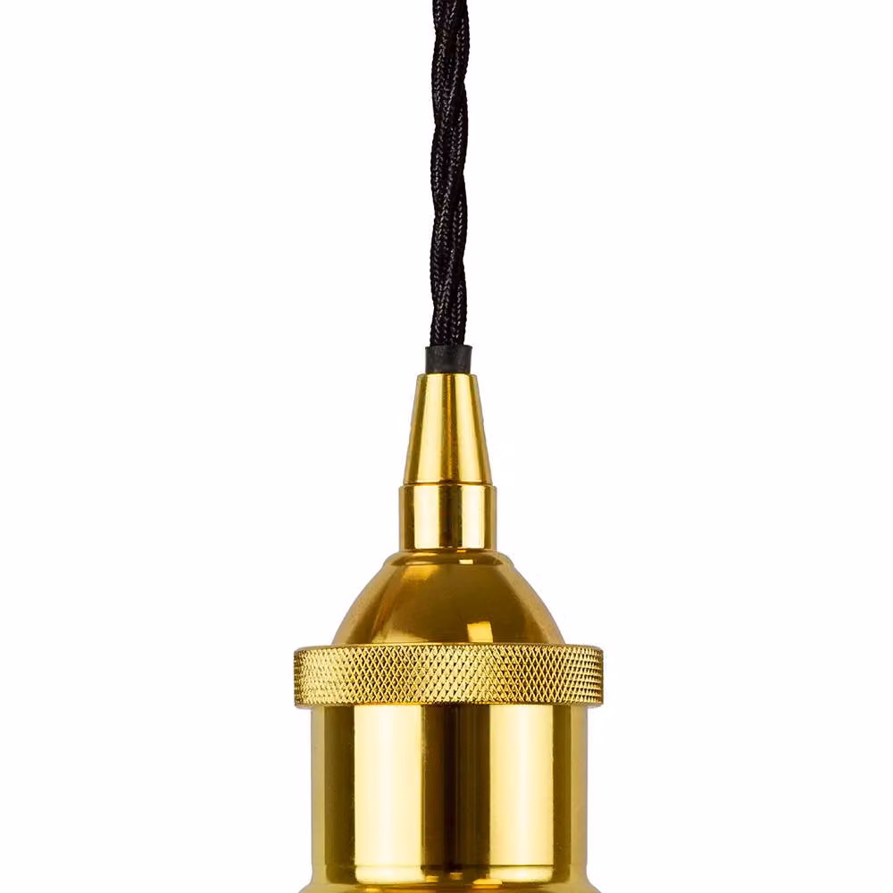 SE Home Chancery Large Pendant Light in Pale Grey, Gold and Black – 2