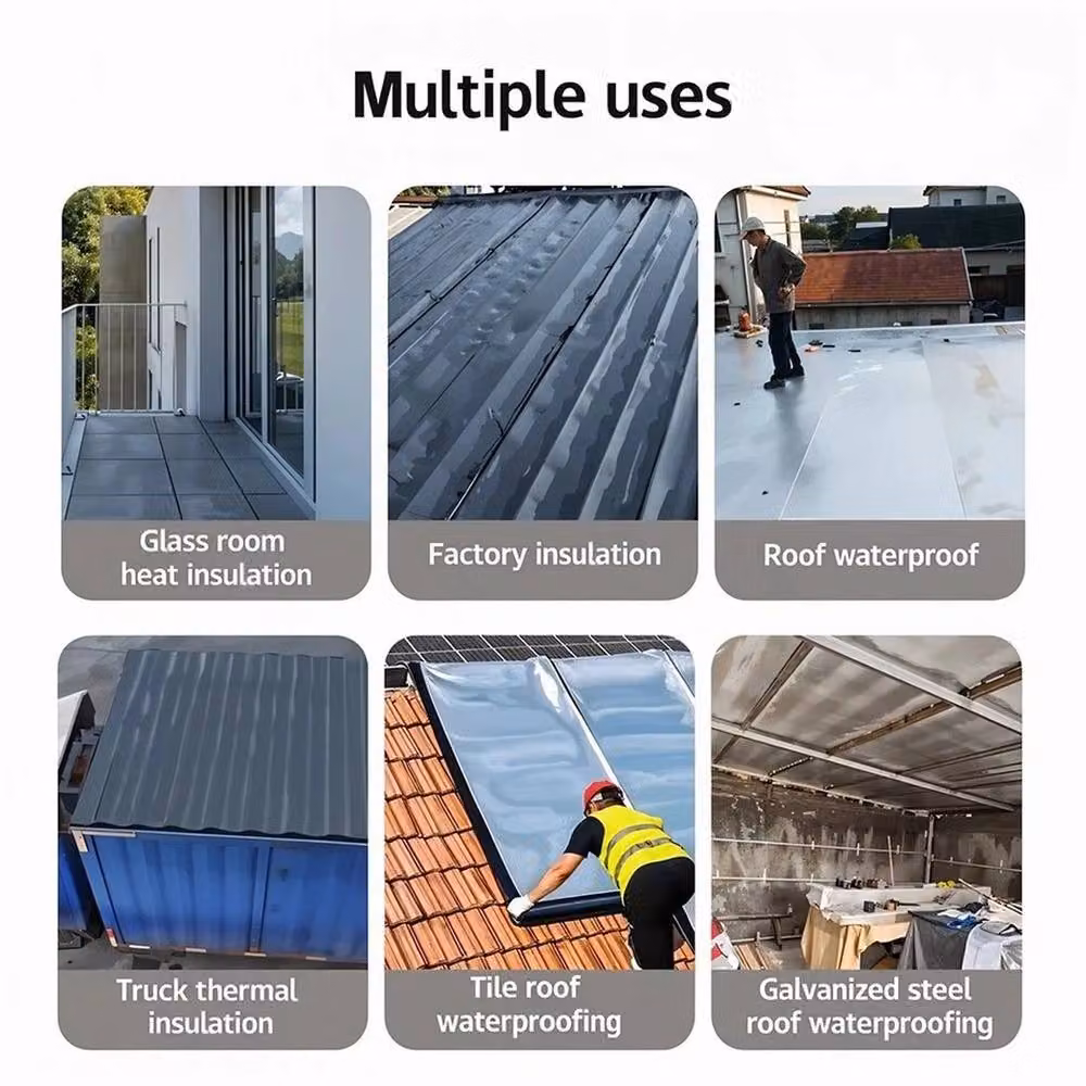 Kelvenix Polycarbonate Roof Flashing Tape, Grey, W: 52 cm, L: 1000 cm – 4