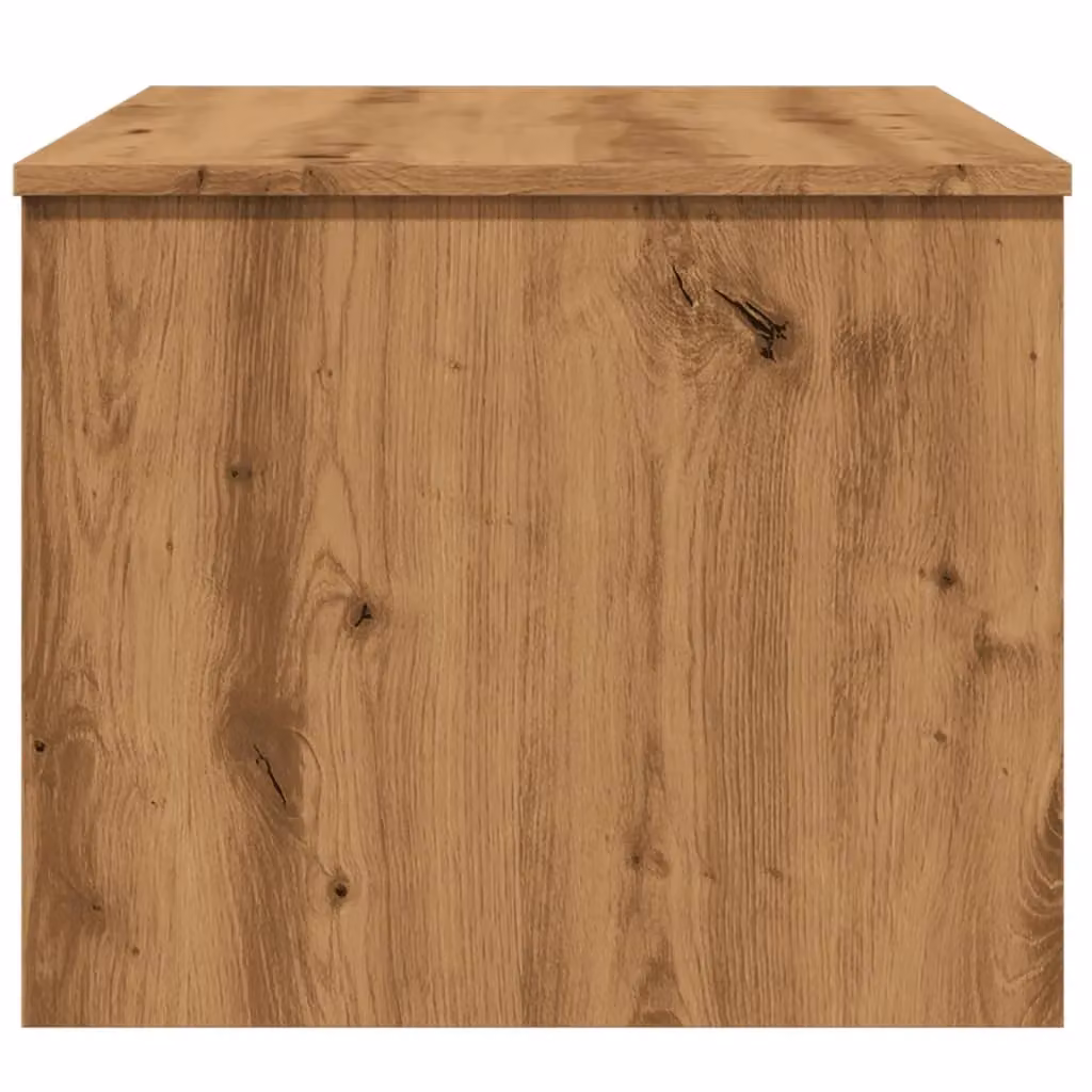 Berkfield Home Artisan Oak Coffee Table in Brown, W: 80 cm, D: 50.5 cm, H: 41.5 cm – 4