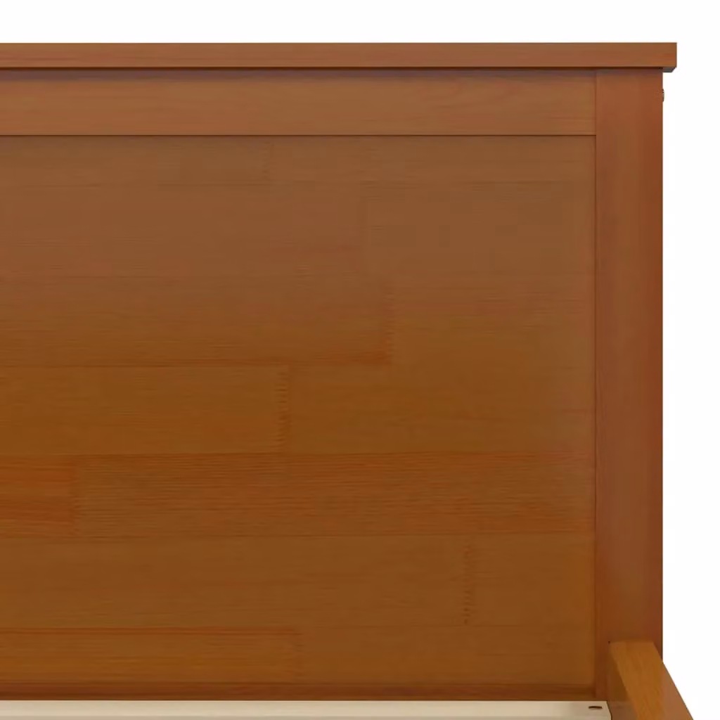 Berkfield Home Rustic Solid Wood Pine Bed Frame, Brown, 200 x 200 cm – 3